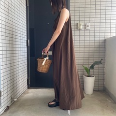 ⭕️新品 茶色🤎ワンピースの画像