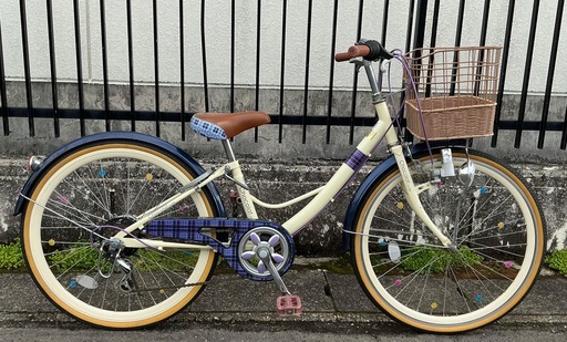 整備済・美品車＞chocolate cute 女の子用・自転車 24インチ LED