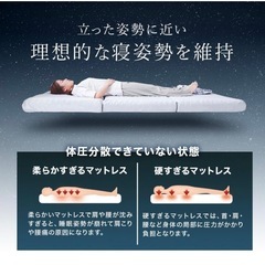 極厚10cm プロファイルマットレスグレーの画像