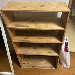 自作本棚　お譲りします（※傾きあり）
