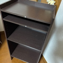 カラーボックス　3段　可動式組み立て状態のお渡しの画像