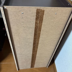カラーボックス　3段　可動式組み立て状態のお渡しの画像