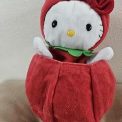 ハローキティ　 パペット りんご着ぐるみ　パペット人形　ぬいぐる...