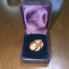 希少 Tiffany&Co ティファニー フェザー 18K ゴー...