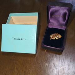 希少 Tiffany&Co ティファニー フェザー 18K ゴールド ブローチの画像