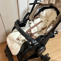 【値下げ！】エールべべ ベビーカー ST1 フラコット ナチュラルベージュの画像