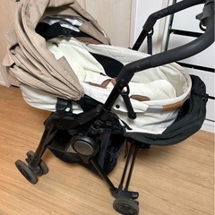 【値下げ！】エールべべ ベビーカー ST1 フラコット ナチュラルベージュの画像