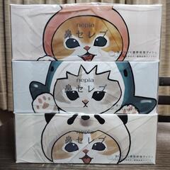 保湿ティッシュペーパー 200組3箱 鼻セレブティッシュ mofusand（モフサンド）コラボパッケージ 王子ネピアの画像