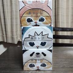 保湿ティッシュペーパー 200組3箱 鼻セレブティッシュ mofusand（モフサンド）コラボパッケージ 王子ネピアの画像