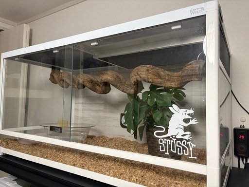【暖突・パネルヒーター付き】爬虫類　蛇　トカゲ　飼育ゲージ　ケージ　