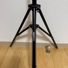 Amazon ライトスタンド　照明スタンド　アルミニウム　ブラックの画像