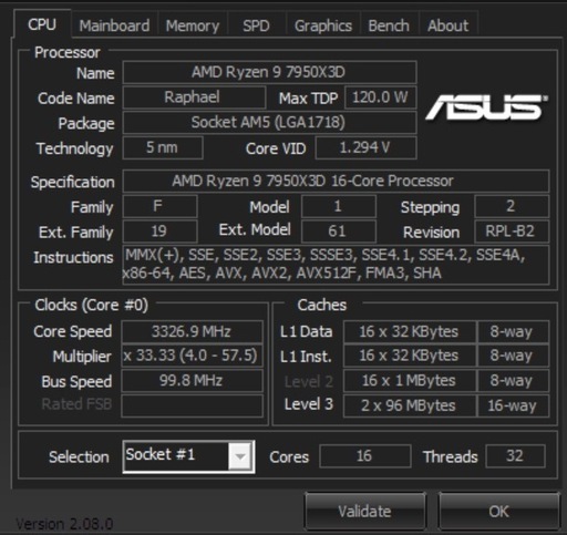 7950X3D+4090 LEVEL-R7X7-LCR79Z-XL2X