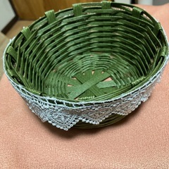 ハンドメイド　クラフトテープ　カゴ