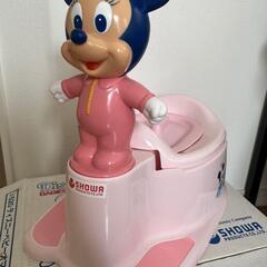 昭和レトロ　ミニーマウス トイレトレーニング便器　おまる　ディズニー
