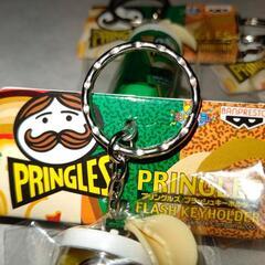⑭PRINGLESフラッシュキーホルダー全５種セットの画像