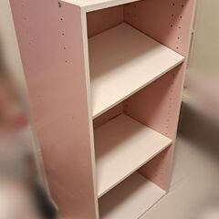 【譲渡先決定】ニトリ カラーボックス ピンク 2点