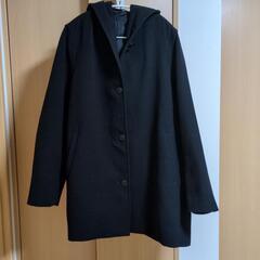 UNIQLO　フーデットショートコート　ブラック　XL　ユニクロ