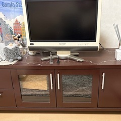 AVボード テレビ台  ブラウン 美品