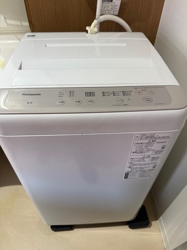 Panasonic　全自動洗濯機洗濯機　6kg  2022年製　NA -F60B15