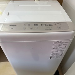 Panasonic　全自動洗濯機洗濯機　6kg  2022年製　...