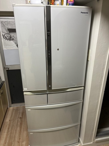 2024年冬【法人向けお歳暮】 6ドア 470L Panasonic ノンフロン 2012 NR-FTM477S-N 冷凍冷蔵庫 冷蔵庫・冷凍庫