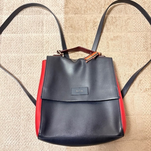 Paul Smith ポールスミス レザー　リュックサック　バイカラー Paul Smith - ポールスミス Paul Smith バイカラー 2way レザー