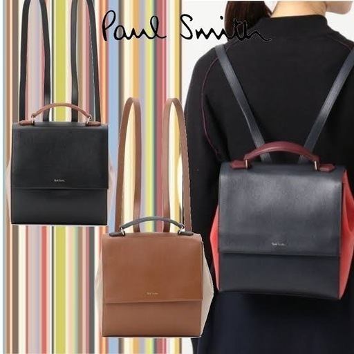 ポールスミス　Paul Smith バイカラー 2way レザーリュック