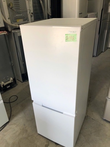 NO B198 ?福岡市内配送設置無料✨?冷蔵庫 SJシリーズ ホワイト系 SJ-D18J-W [幅49.5cm /179L /2ドア