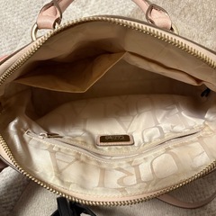フルラ　FURLA ピンクベージュ　ハンドバッグ　ショルダーバッグの画像