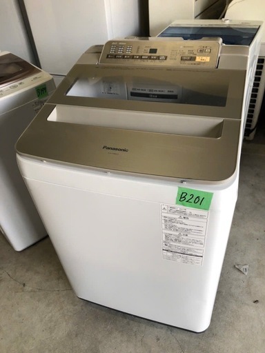 NO B201 ?福岡市内配送設置無料✨?パナソニック 8kg 全自動洗濯機 乾燥2㎏ シャンパン NA-FA80H3-N