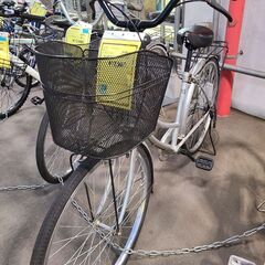 J9516　シティサイクル　My BICYCLE　シルバー　26...