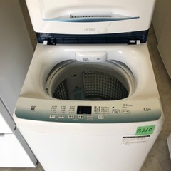 NO B210 🌈福岡市内配送設置無料✨🌈ハイアール 5.5kg 洗濯機 JW-U55HK 2023年製 一人暮らし 小型の画像