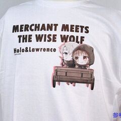 新品■TVアニメ 狼と香辛料★ぷちちょこグラフィックTシャツ 馬車★男性用フリーサイズ約71ｃｍｘ約53ｃｍ･MERCHANT MEETS THE WISE WOLF◎の画像