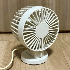 デスク用USB扇風機、無印良品の画像