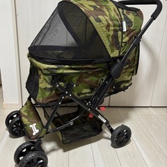 【美品】ピッコロカーネ プリモ 迷彩 ペットカート 数回使用のみ...