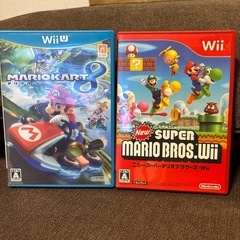 Wii WiiU 2本セット マリオカート8 & スーパーマリオ...