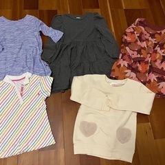 子供服　女の子　ワンピース　長袖　半袖　120サイズ　まとめ売り