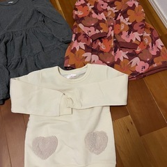 子供服　女の子　ワンピース　長袖　半袖　120サイズ　まとめ売りの画像