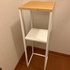 山崎実業(Yamazaki) 加湿器スタンド ホワイト 約W25XD25XH80cm タワー tower 小物置き 植物置きの画像