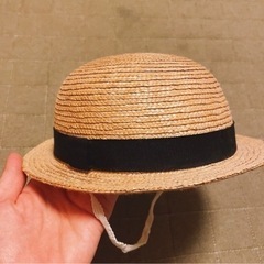 【受付終了】子供 ベビー用 麦わら帽子