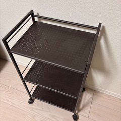 タイヤ付きスチールラック（3段）の画像