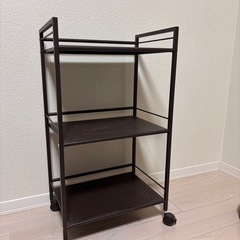 タイヤ付きスチールラック（3段）