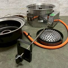 【SHINPO】 シンポ ガスコンロ こんろ機能付焼物器 焼肉 テーブルロースター埋込用 LPガス用 1LXC1C1L ② 鍋対応 N0863の画像