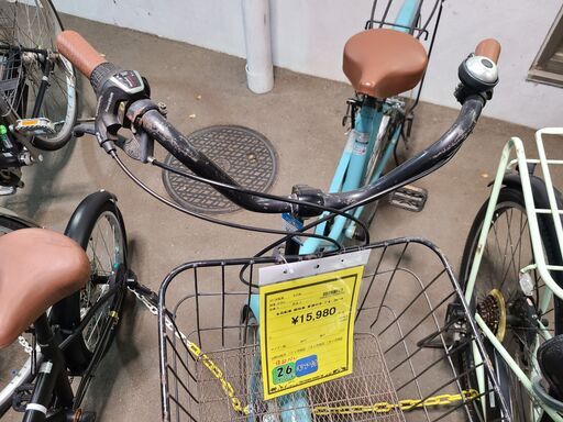 J9523　シティサイクル　Joinus　classic　ブルー　26インチ　3段変速　ダイナモライト　★店頭にて試乗可★ 簡易クリーニング済　【リユースのサカイ柏店】　 中古自転車 　流山市  松戸市 我孫子市 鎌ヶ谷市 船橋市 守谷市 取手市　