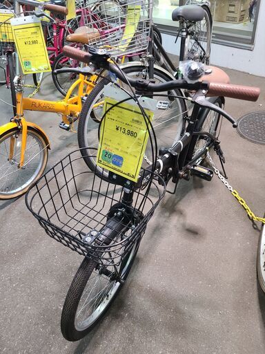 J9524折りたたみ自転車ARCHNESSブラック20インチ6段変速☆店頭に