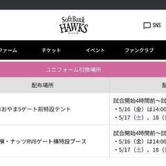 ピンクフルデー 5月16日(金) ソフトバンクホークス チケット2枚
