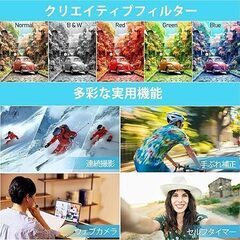 シルバー⭐️ デジカメ 4K動画撮影 5000万画素 デジタルカメラ 32GBの画像