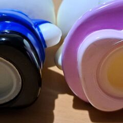 ハローキティとダニエルの貯金箱(ソフビ)レトロの画像