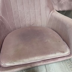Francfranc風 ベロア ピンク 座椅子の画像