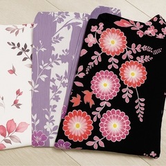 「浴衣＋帯セット 3点まとめ売り／夏祭り・花火・撮影用に◎」の画像